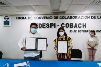 Cobach y Sedespi firman convenio a favor de la juventud de pueblos originarios