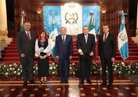 Acompaña gobernador Rutilio Escandón a presidente AMLO en gira de trabajo por Guatemala