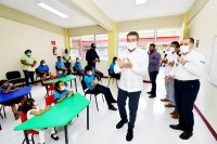 En Palenque, Rutilio Escandón inaugura espacios en el Centro de Atención Múltiple Modalidad Escuela