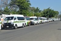 Transportistas de la Zona Alta Protestan para Exigir Detención de Unidades Piratas