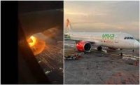 Viva Aerobus: Se incendia motor de avión de en pleno vuelo