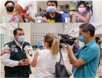 Buena participación durante vacunación de menores de 5 a 11 años de edad, en Chiapas