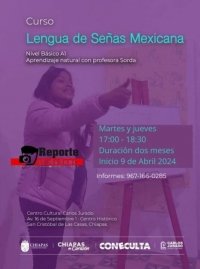 Invitan a Curso de Lengua de Señas Mexicana 
