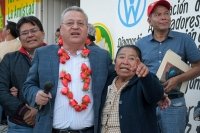 PRESIDENTE DE SCLC INAUGURA CALLE DE CONCRETO HIDRÁULICO EN EL BARRIO DE EL SANTUARIO