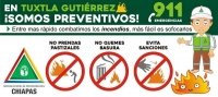 Sanción a toda persona que realice quema de pastizales en Tuxtla Gutiérrez