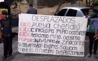 Cumplen 7 días en plantón desplazados de Chenalhó; se les unen desplazados tzeltales