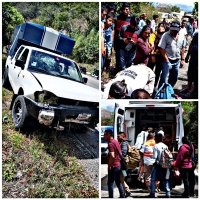Accidente de tránsito en Ocosingo, deja varios lesionados