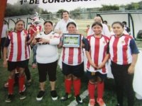 María Auxiliadora primer lugar del torneo de consolación rama femenil liga municipal Hueyzacatlán del Sur 