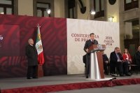 Rutilio Escandón participa en la Conferencia Mañanera encabezada por el presidente AMLO y le agradece el apoyo brindado a Chiapas