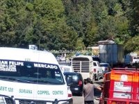 Resurge conflicto transportista por disputa de ruta en San Cristóbal