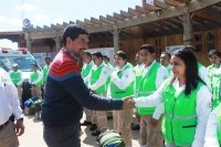 Alcalde de SCLC entrega apoyos y uniformes a personal de Protección Civil Municipal