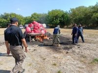 Incinera FGR más de mil kilos de narcóticos en Tapachula