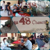 Ejército Mexicano realizó labor social en Chenalhó 