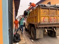 Continúa Ayuntamiento de San Cristóbal trabajos de recolección de residuos sólidos en el municipio