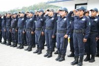 Acciones de seguridad por parte de elementos de la policía en San Cristóbal de Las Casas