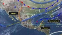 Se prevén tormentas fuertes en regiones de Oaxaca, Chiapas y Tabasco, debido al Frente Frío 40