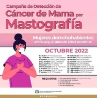 En octubre, Unidad Móvil de detección de cáncer de mama del IMSS Chiapas visitará 18 municipios 