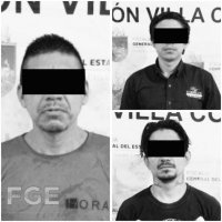 FGE aprehende a tres presuntos responsables de Robo con Violencia y Agravado en Villa Comaltitlán