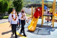 Inaugura Rutilio Escandón Parque Infantil “La Alegría”, en Osumacinta