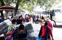 Trasladan a familias del Ejido Puebla a sitio de resguardo seguro