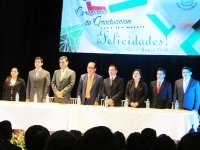 Ceremonia de graduación a generaciones de licenciados de la universidad San Cristóbal 