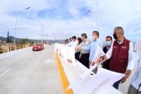 Rutilio Escandón inaugura paso a desnivel del cruce del Libramiento Sur y Bulevar Andrés Serra Rojas