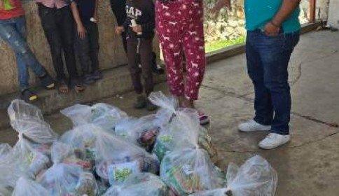 Desplazados del Ejido Puebla protestan por falta de alimentos