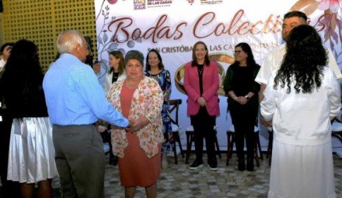 Bodas Colectivas fortalecen a 38 familias en San Cristóbal de Las Casas