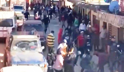 Enfrentamiento a palos y machetes entre ejidatarios en Siltepec