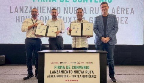 Lanzan nueva ruta aérea internacional Houston-Tuxtla Gutiérrez