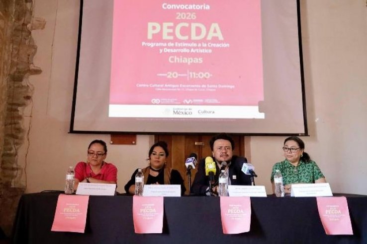 Secretar&iacute;a de Cultura del Gobierno de M&eacute;xico y el Gobierno de Chiapas, a trav&eacute;s del Coneculta, convocan a la comunidad art&iacute;stica a participar en el PECDA Chiapas 2026