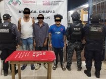 Grupo Interinstitucional detiene a tres personas por el delito contra la salud