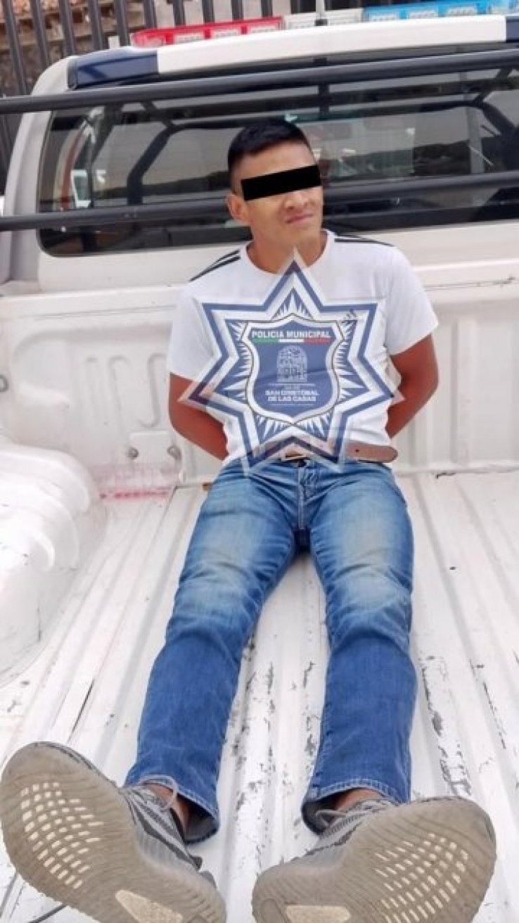 Polic&iacute;a Municipal detiene, por violencia familiar, a presunto agresor en San Crist&oacute;bal