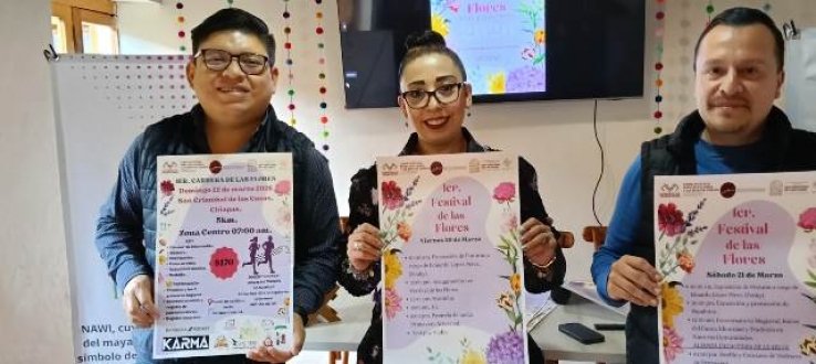Anuncian Festival de las Flores en San Crist&oacute;bal del 20 al 22 de marzo