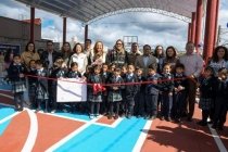 Inauguran domo en primaria Jos&eacute; Vasconcelos; fortalecen espacios educativos en San Crist&oacute;bal