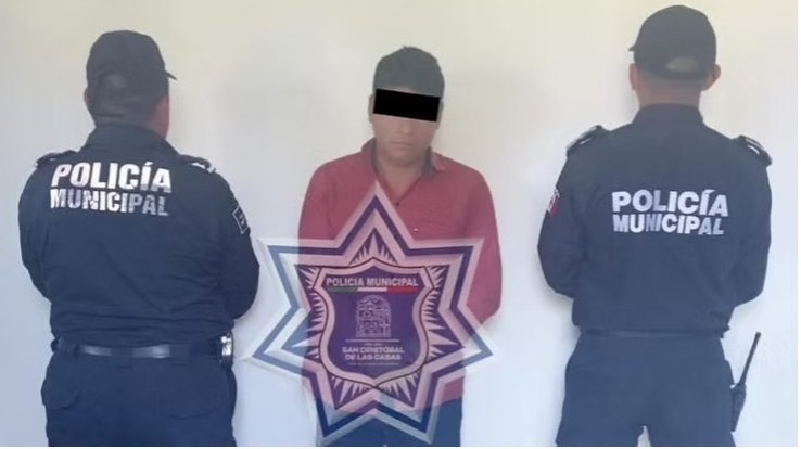 Polic&iacute;a Municipal act&uacute;a con prontitud y detiene a presunto acosador en San Crist&oacute;bal de Las Casas