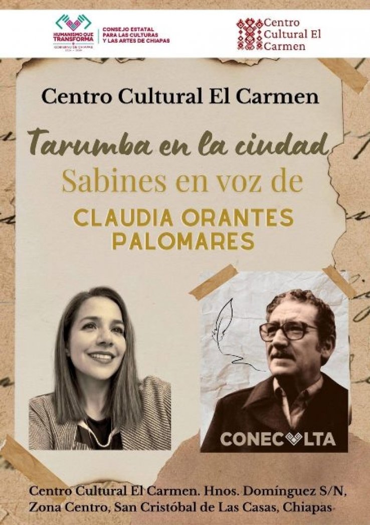La voz de Sabines toma las calles de San Crist&oacute;bal, con el proyecto "Tarumba en la Ciudad: Audios Sonoros&rdquo;