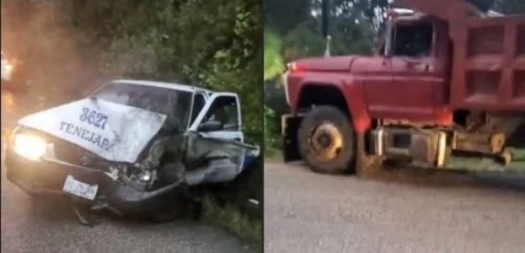 Lluvias en la regi&oacute;n Altos provocan accidente carretero, en Chamula
