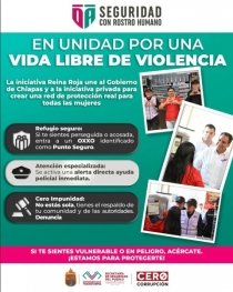 En unidad se protege y garantiza la seguridad de las mujeres en Chiapas