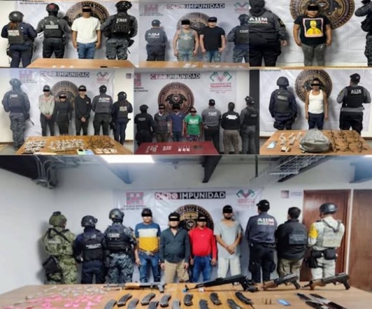 Operativo Hostigamiento deja 15 detenidos, armas y narc&oacute;ticos asegurados en Chiapas