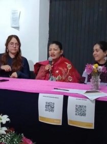 Tejedoras de Zinacant&aacute;n pasarela y exposici&oacute;n &ldquo;Tejiendo Sue&ntilde;os&rdquo;, en SCLC