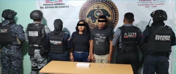 En SCLC, el Grupo Interinstitucional detiene a dos personas por el presunto delito contra la salud