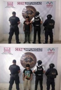 Aprehenden a presuntos responsables de robo con violencia y agravado