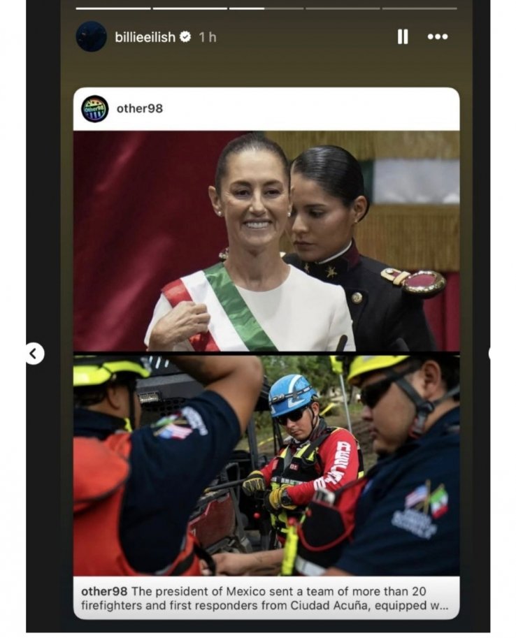 Richard Gere, Viola Davis, Jamie Lee Curtis, Billie Eilish y Shirley Manson: Las celebridades que reconocieron el trabajo de la Presidenta Claudia Sheinbaum en este 2025