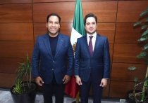 Eduardo Ram&iacute;rez se re&uacute;ne con el director general de Banobras, Jorge Mendoza S&aacute;nchez